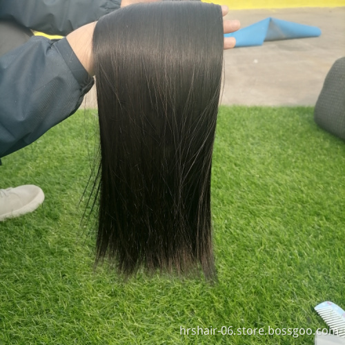 factory price weaves Peruvian raw remy hair customized colors bone straight 12A double drawn bundles